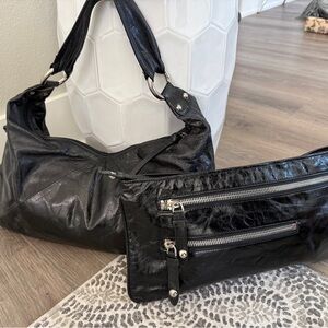 Hobo brand, black leather bags- bundle of two